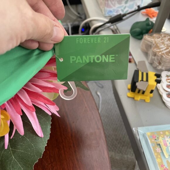 Forever 21 Embroidered Pantone Bucket Hat, Green - NWT - Picture 3 of 5